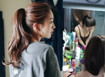 Cô bé chổng đít ra để cho anh nhét vào
